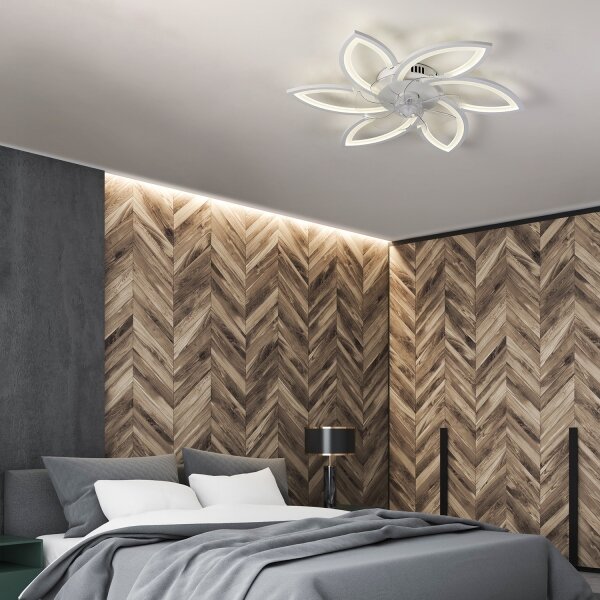 Brilagi-LED Stmívatelné svítidlo s ventilátorem LED/50W/230V 3000-6500K bílá+DO