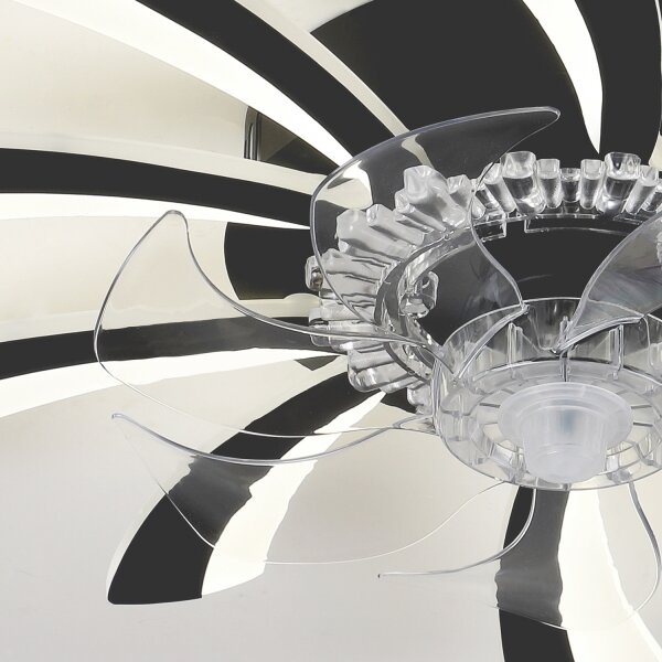 Brilagi-LED Stmívatelné svítidlo s ventilátorem LED/50W/230V 3000-6500K černá+DO
