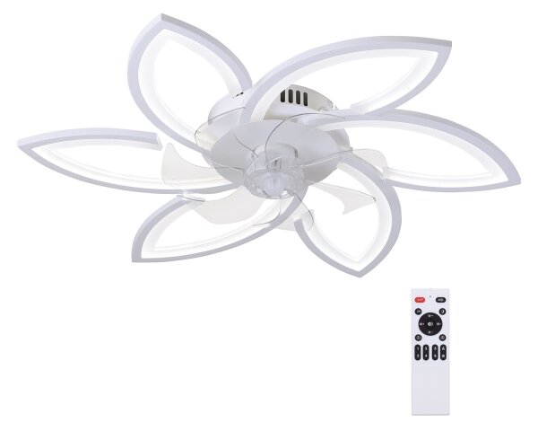 Brilagi-LED Stmívatelné svítidlo s ventilátorem LED/50W/230V 3000-6500K bílá+DO