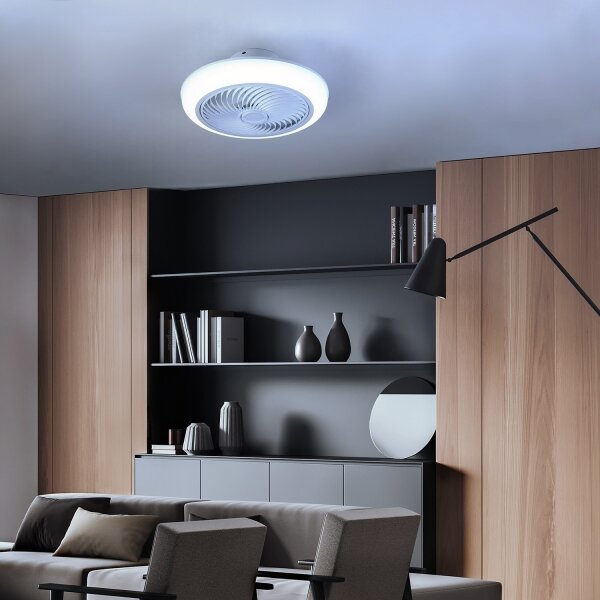 Brilagi-LED Stmívatelné svítidlo s ventilátorem LED/30W/230V 3000-6500K bílá+DO