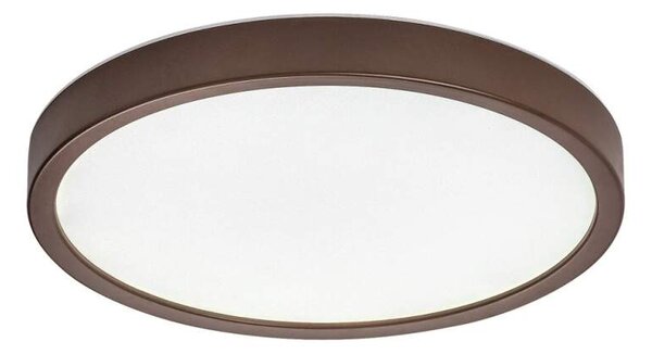 Rabalux 75080 MAUREC - Stropní LED venkovní svítidlo v hnědé barvě, LED 18W, 1540lm, 3000 - 4000 - 6000K, IP44, 29cm (Venkovní LED svítidlo na strop s přepínačem barvy světla)