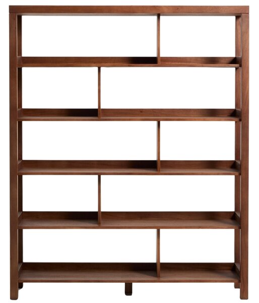 Kave Home Hnědý dřevěný regál Norani 185 x 150 cm