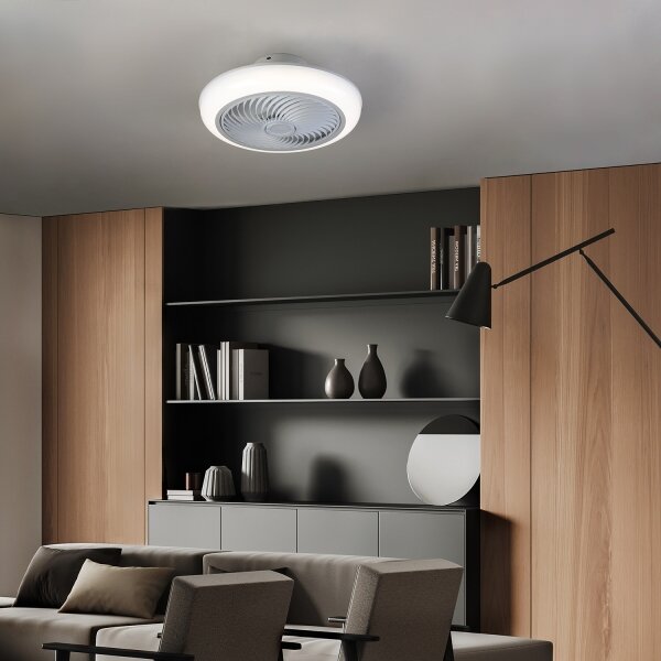 Brilagi-LED Stmívatelné svítidlo s ventilátorem LED/30W/230V 3000-6500K bílá+DO