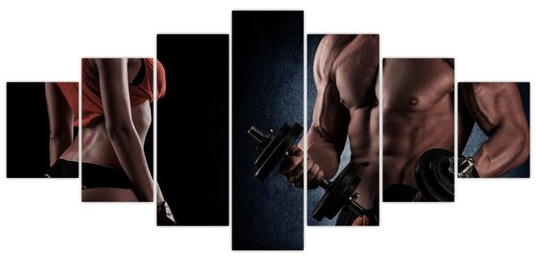 Obraz - Fitness (210x100 cm)