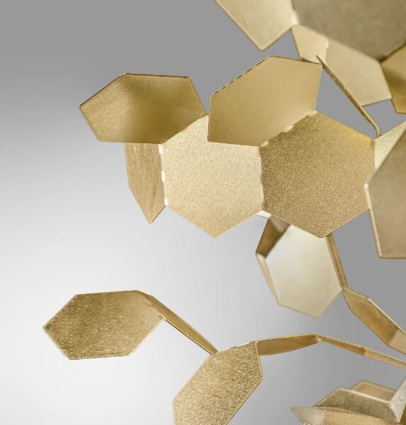 Zava Andromeda, závěsné designové svítidlo, 1xE27, broušená mosaz, prům. 70cm