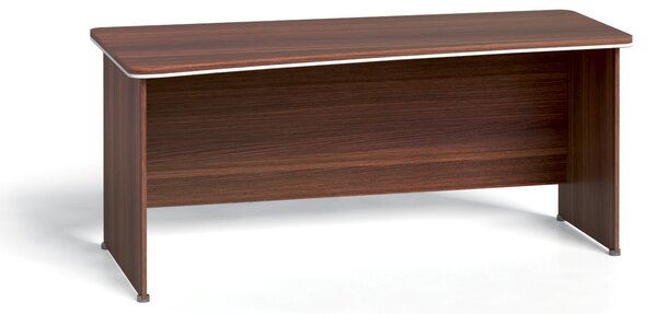 Rohový kancelářský psací stůl ARRISTO LUX, 180x90 cm, levý, ořech