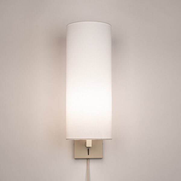 Nástěnné svítidlo do ložnice s vypínačem Bassel 53 White and Taupe (LMD)
