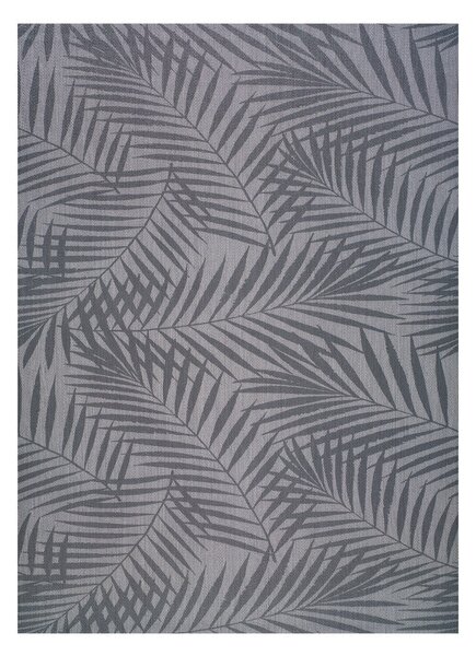 Šedý venkovní koberec Universal Palm, 60 x 110 cm