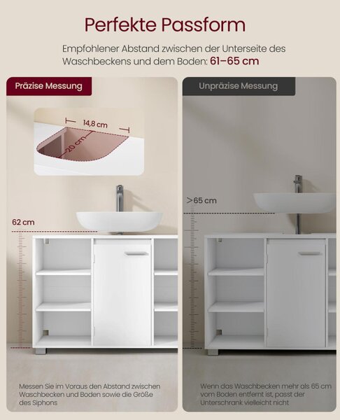 Skříňka pod umyvadlo BBK507W01 bílá