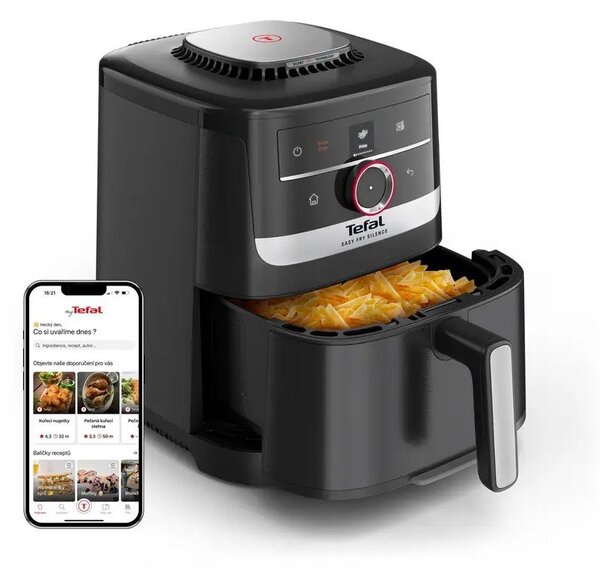 Černá horkovzdušná fritéza Easy Fry EY5728E1 – Tefal