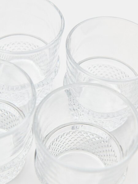 Sinsay - Sada sklenic s rýhováním 4 pack - clear