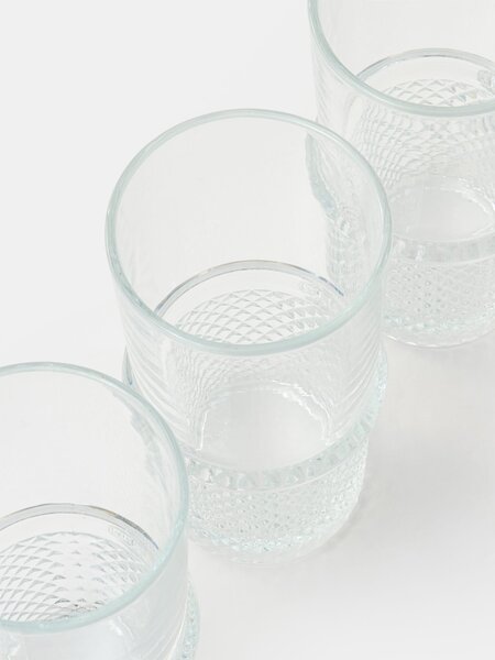 Sinsay - Sada sklenic s reliéfním vzorem 4 pack - clear