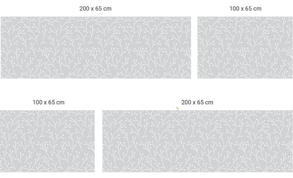 FUGU Ochrana zdi za postel - Větvičky Varianta ochrany zdi: Delší strana postele 200x65 cm