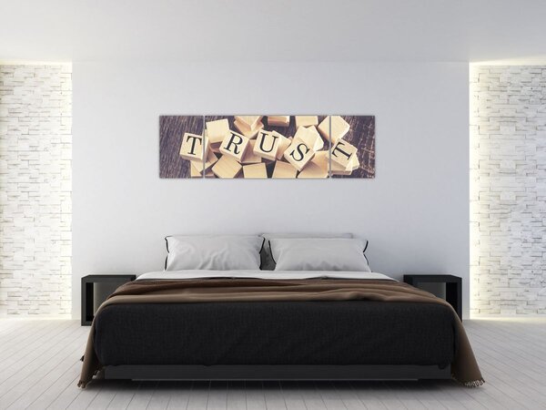 Obraz - Důvěra (170x50 cm)