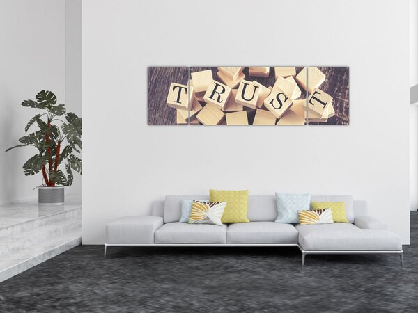 Obraz - Důvěra (170x50 cm)