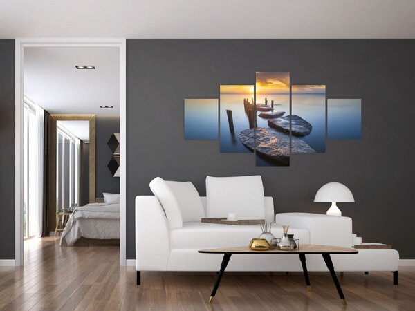 Obraz - Kamenné molo (125x70 cm)