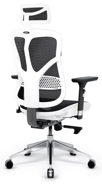 Ergonomická židle DIABLO V-BASIC: bílo-černá