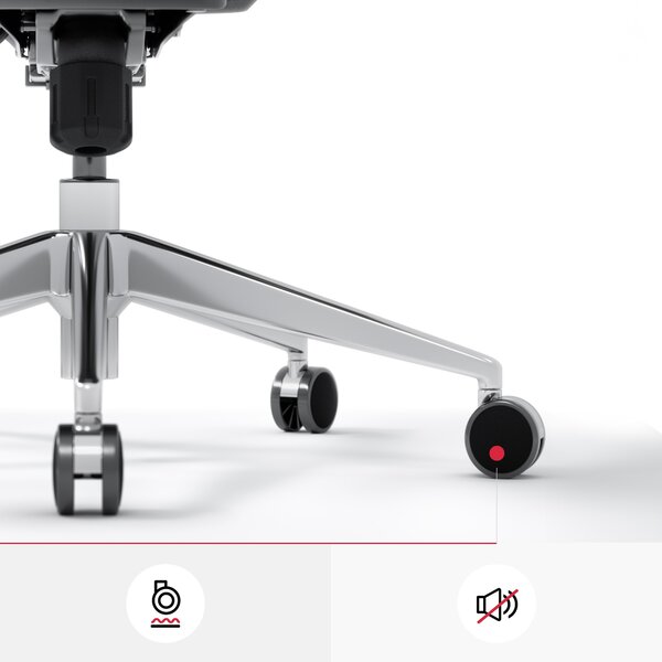 Ergonomická židle DIABLO V-BASIC: bílo-černá