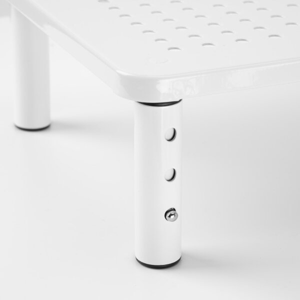 Stojan na notebook / monitor NANKIN se šuplíkem bílý