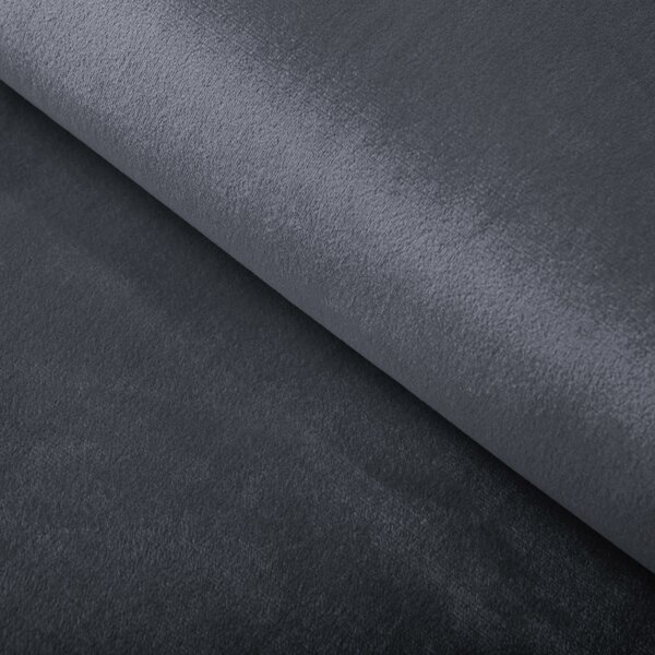 Biante Sametový oválný ubrus Velvet Premium SVP-004 Antracitově šedý 100x140 cm