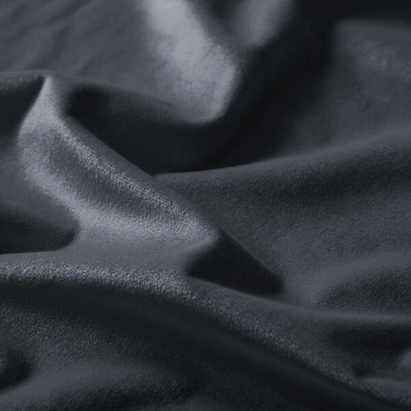 Biante Sametový oválný ubrus Velvet Premium SVP-004 Antracitově šedý 100x140 cm