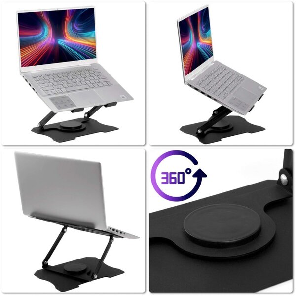 Stojan na notebook LAURO černý