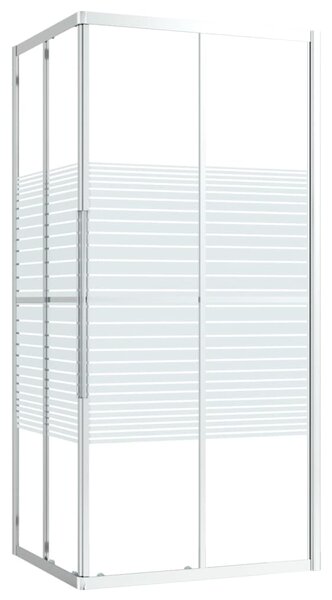Sprchová zástěna BestBerg 150763 / 90 × 70 × 180 cm / stříbrná/transparentní