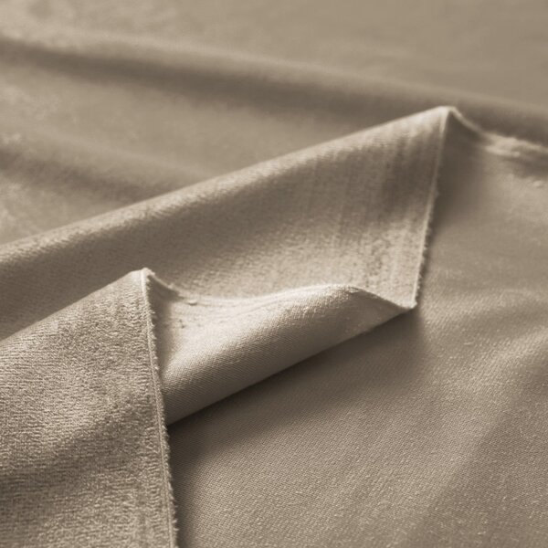 Biante Sametový závěs Velvet Premium SVP-030 Šedobéžový - šířka 135 cm 135x140 cm