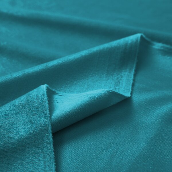 Biante Sametový závěs Velvet Premium SVP-035 Tyrkysově modrý - šířka 135 cm 135x140 cm