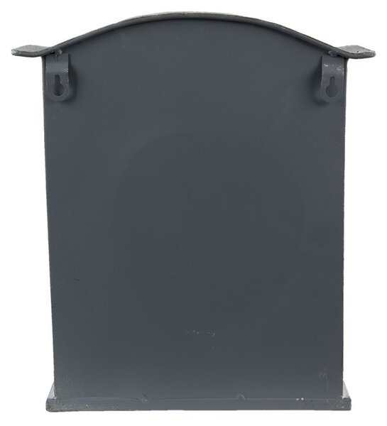 Světle šedá retro poštovní schránka Mail - 26*10*31 cm - Clayre & Eef