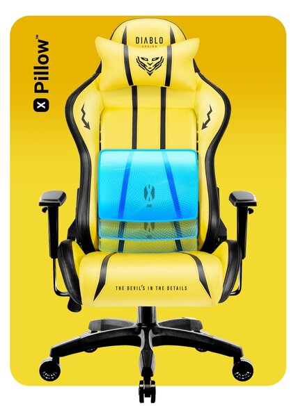 Herní židle Diablo X-One 2.0 Normal Size: Electric Yellow / žlutá