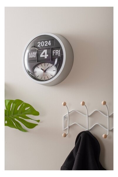 Nástěnný věšák Present Time Double Zig Zag, bílý