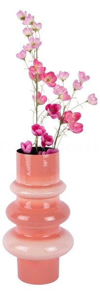 Kovová váza Present Time Grato Small 30 cm, růžová