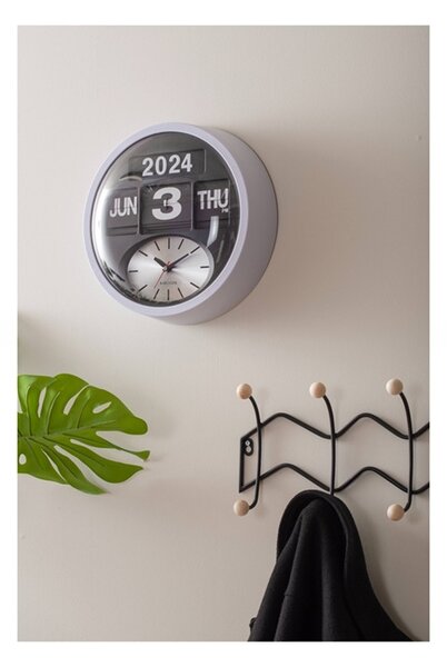 Nástěnný věšák Present Time Double Zig Zag, černý
