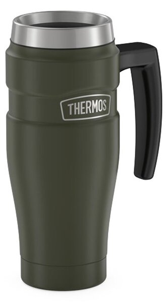 Thermos Termohrnek nerezový těsnící s madlem 0,47l vojenská zelená