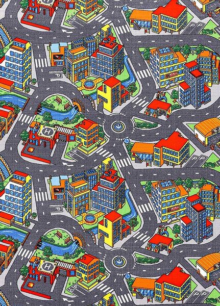 Breno Metrážový koberec CLEVER TOWN, šíře 400 cm, Vícebarevné