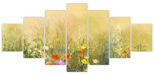 Obraz - Malovaná louka (210x100 cm)