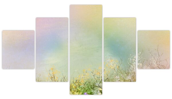 Obraz - Malovaná louka 2 (125x70 cm)