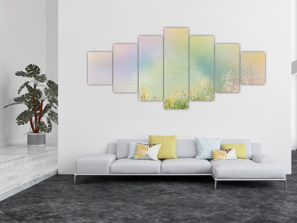 Obraz - Malovaná louka 2 (210x100 cm)