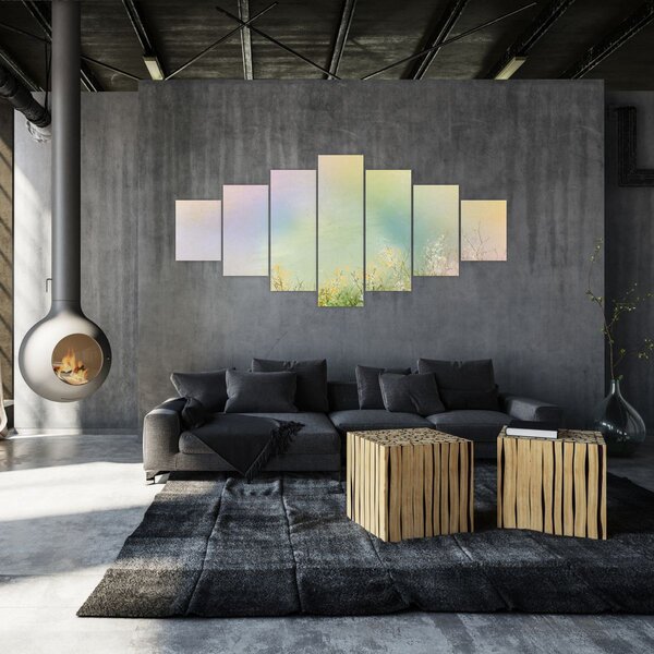 Obraz - Malovaná louka 2 (210x100 cm)