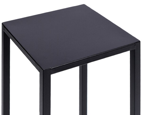 Stojan na květiny PIATTO Loft černý 60 cm