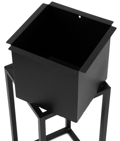 Stojan na květiny CONCOVE černý 60 cm
