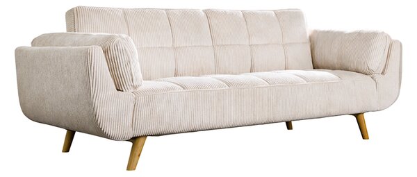 Pohovka BOUTIQUE 215 CM béžová manšetr rozkládací Nábytek | Obývací pokoj | Sedací soupravy a pohovky | Pohovky | Rozkládací