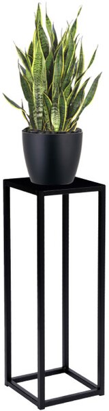 Stojan na květiny PIATTO Loft černý 60 cm