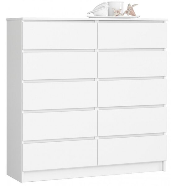 Komoda K120 10SZ bílá