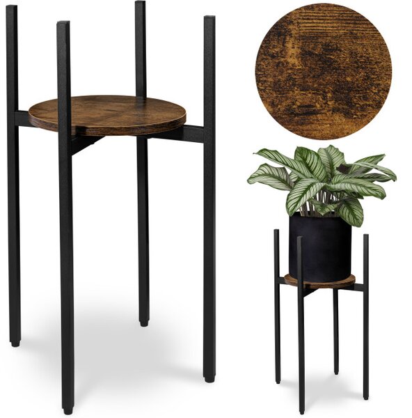 Stojan na květiny TORRE RUSTIC černý 60 cm