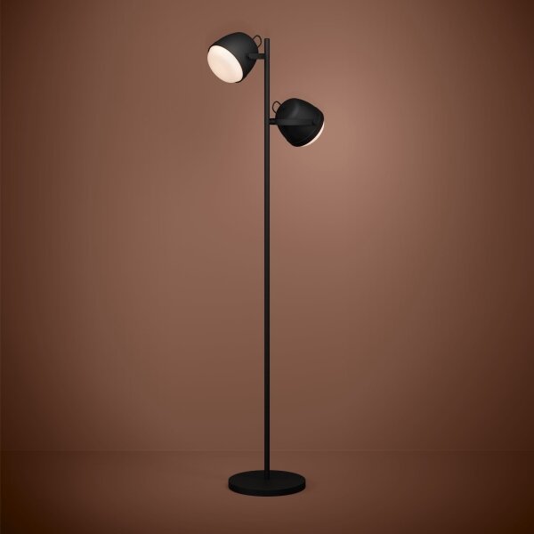 Eglo 390048 - Stojací lampa UPANEMA 2xE27/28W/230V černá