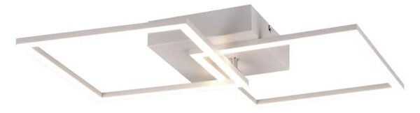 Trio Leuchten R64492131 TRAIL - Moderní bílý LED stropní lustr s natáčecím ramenem, LED 20W, 4000K, 60 x 35cm (Moderní stropní lustr s neutrální barvou světla, montura v bílé barvě)