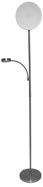 LED Stm. stoj. lampa NORA LED/25W/230V 2200/3000/4000K + LED/5W 3000K chrom + DO