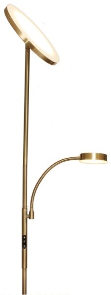 LED Stm. stoj. lampa NORA LED/25W/230V 2200/3000/4000K + LED/5W 3000K zlatá + DO